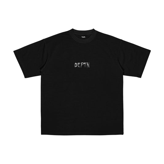 DEPTH - Oversized Graphic Tee (Black)
