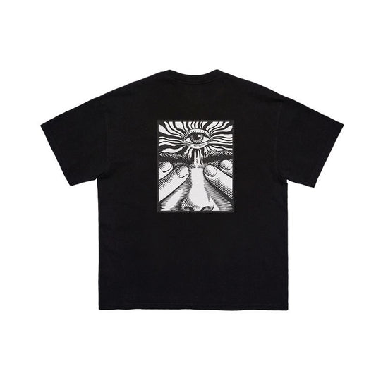 DEPTH - Oversized Graphic Tee (Black)