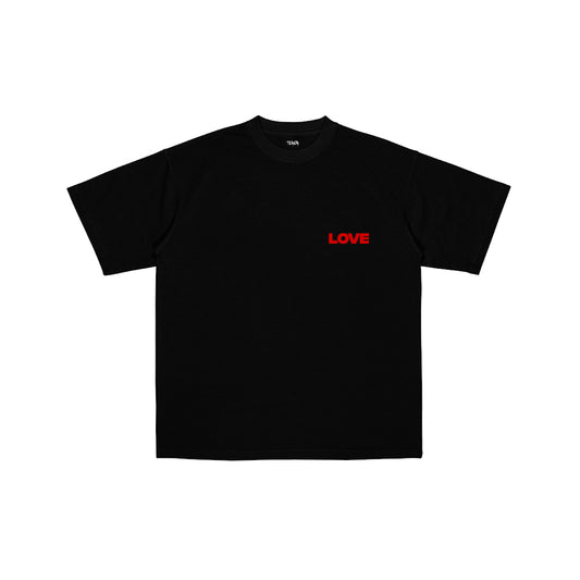 LOVE - Oversized Graphic Tee (Black)