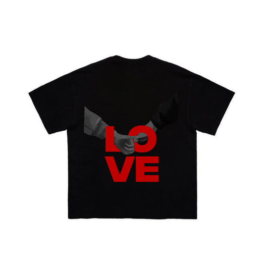 LOVE - Oversized Graphic Tee (Black)